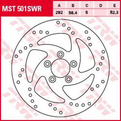 Δισκόπλακα εμπρός TRW-LUCAS MST501SWR Δισκόπλακα εμπρός TRW-LUCAS MST501SWR