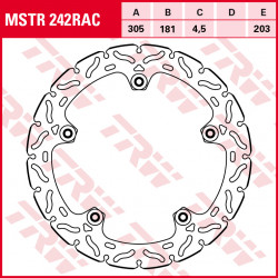 Δισκόπλακα εμπρός TRW-LUCAS MSTR242RAC Δισκόπλακα εμπρός TRW-LUCAS MSTR242RAC