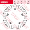 Δισκόπλακα εμπρός TRW-LUCAS MSTR256