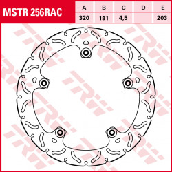 Δισκόπλακα εμπρός TRW-LUCAS MSTR256RAC Δισκόπλακα εμπρός TRW-LUCAS MSTR256RAC