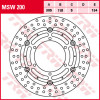 Δισκόπλακα εμπρός TRW-LUCAS MSW200