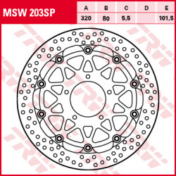 Δισκόπλακα εμπρός TRW-LUCAS MSW203SP Δισκόπλακα εμπρός TRW-LUCAS MSW203SP