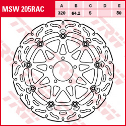 Δισκόπλακα εμπρός TRW-LUCAS MSW205RAC Δισκόπλακα εμπρός TRW-LUCAS MSW205RAC