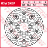 Δισκόπλακα εμπρός TRW-LUCAS MSW206SP