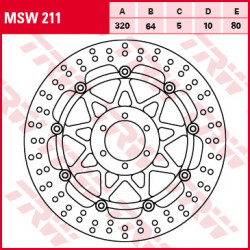 Δισκόπλακα εμπρός TRW-LUCAS MSW211 Δισκόπλακα εμπρός TRW-LUCAS MSW211