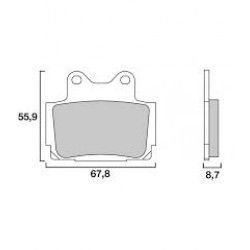 Τακάκια μοτοσυκλέτας OEM BREMBO 07YA1207