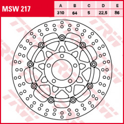 Δισκόπλακα εμπρός TRW-LUCAS MSW217 Δισκόπλακα εμπρός TRW-LUCAS MSW217