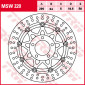 Δισκόπλακα εμπρός TRW-LUCAS MSW220 thumb