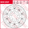 Δισκόπλακα εμπρός TRW-LUCAS MSW225SP