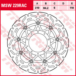 Δισκόπλακα εμπρός TRW-LUCAS MSW229RAC Δισκόπλακα εμπρός TRW-LUCAS MSW229RAC