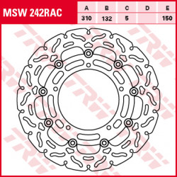 Δισκόπλακα εμπρός TRW-LUCAS MSW242RAC