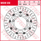 ПЛАВАЩ ПРЕДЕН СПИРАЧЕН ДИСК TRW-LUCAS MSW259 thumb