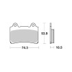 Тακάκια μοτοσυκλέτας BREMBO 07YA1711 Тακάκια μοτοσυκλέτας BREMBO 07YA1711 thumb