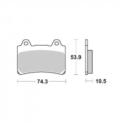 Тακάκια μοτοσυκλέτας BREMBO 07YA1711