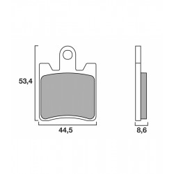 Τακάκια μοτοσυκλέτας BREMBO 07YA09SA