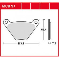 Τακάκια μοτοσυκλέτας TRW MCB97 Τακάκια μοτοσυκλέτας TRW MCB97
