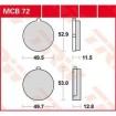 Τακάκια μοτοσυκλέτας TRW MCB72 thumb