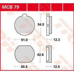 Τακάκια μοτοσυκλέτας TRW MCB79 Τακάκια μοτοσυκλέτας TRW MCB79