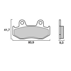 Τακάκια σκούτερ BREMBO 07038XS Τακάκια σκούτερ BREMBO 07038XS