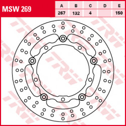 Δισκόπλακα εμπρός TRW-LUCAS MSW269