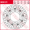 Δισκόπλακα εμπρός TRW-LUCAS MSW271