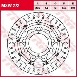 Δισκόπλακα εμπρός TRW-LUCAS MSW272