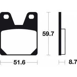 Τακάκια μοτοσυκλέτας BREMBO 07YA38SP