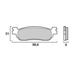 Τακάκια σκούτερ BREMBO 07043XS