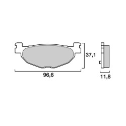 Τακάκια σκούτερ BREMBO 07059XS