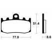 Τακάκια μοτοσυκλέτας BREMBO 07BB26SA Τακάκια μοτοσυκλέτας BREMBO 07BB26SA thumb