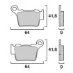 Τακάκια μοτοσυκλέτας BREMBO 07BB27SD thumb