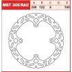Πίσω δισκόπλακα μοτοσυκλέτας TRW-LUCAS MST305RAC thumb