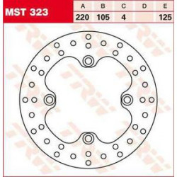 Δισκόπλακα εμπρός TRW-LUCAS MST323