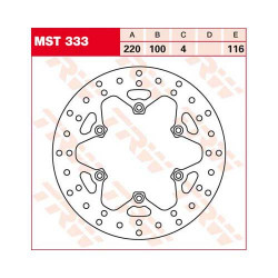 Πίσω δισκόπλακα μοτοσυκλέτας TRW-LUCAS MST333