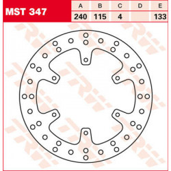 Πίσω δισκόπλακα μοτοσυκλέτας TRW-LUCAS MST347 Πίσω δισκόπλακα μοτοσυκλέτας TRW-LUCAS MST347