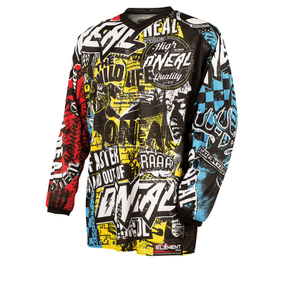 Παιδική μπλούζα motocross O'NEAL ELEMENT WILD MULTI