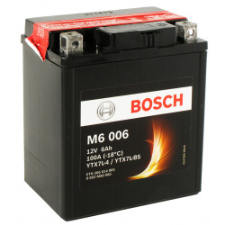 Μπαταρία μοτοσυκλέτας BOSCH М6 6 Ah, 12 V, YTX7L-BS