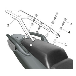 Σχάρα για κεντρική βαλίτσα SHAD H0CB64ST
