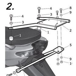 Σχάρα για κεντρική βαλίτσα SHAD Y0NS58ST
