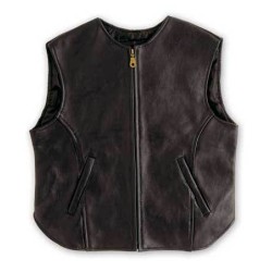 Δερμάτινο γιλέκο μηχανής A-PRO BLACK OUT