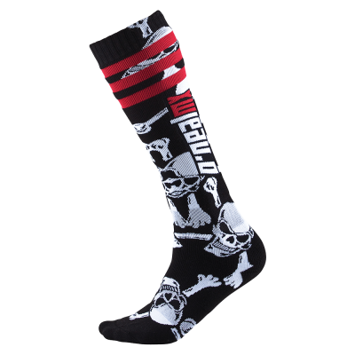 Ισοθερμικές κάλτσες O'NEAL Pro MX CROSSBONES BLACK WHITE
