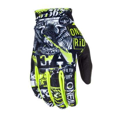 Γάντια για motocross O'NEAL MATRIX ATTACK BLACK/HI-VIZ