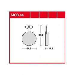 Τακάκια μοτοσυκλέτας TRW MCB44