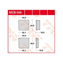 Τακάκια μοτοσυκλέτας TRW MCB506 Τακάκια μοτοσυκλέτας TRW MCB506