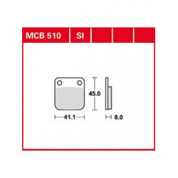 Τακάκια μοτοσυκλέτας TRW MCB510SI