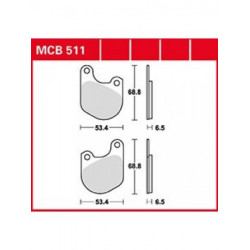 Τακάκια μοτοσυκλέτας TRW MCB511