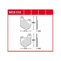 Τακάκια μοτοσυκλέτας TRW MCB518