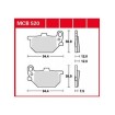 Τακάκια μοτοσυκλέτας TRW MCB520 thumb