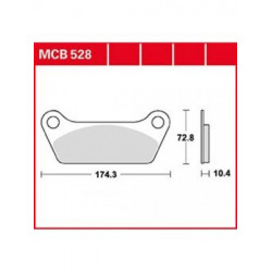 Τακάκια μοτοσυκλέτας TRW MCB528