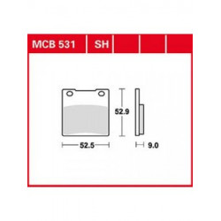 Τακάκια μοτοσυκλέτας TRW MCB531SH